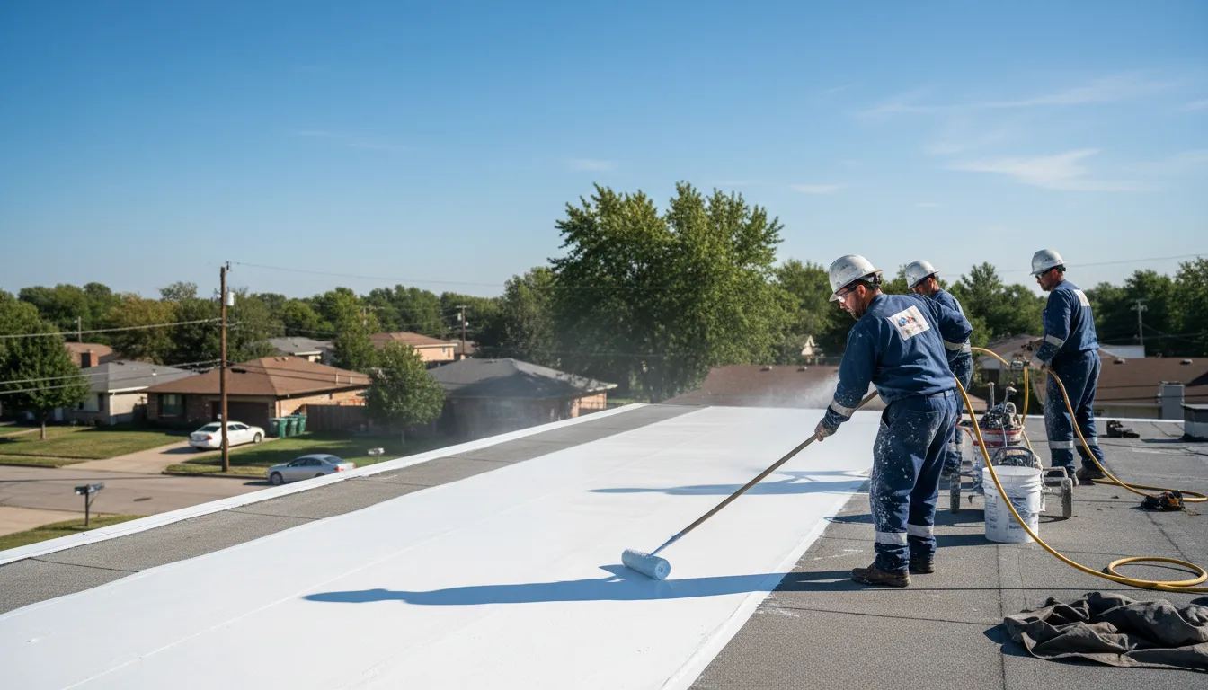 Commercial roof coating in Macomb, IL near me